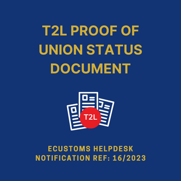 T2L Proof Of Union Status Document