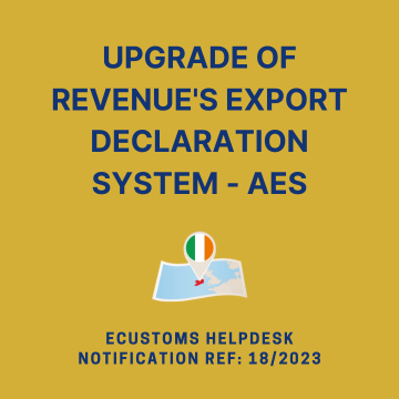 Upgrade of Revenue's Export Declaration System - AES